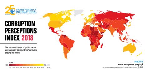 The index, which ranks 180 countries and territories by their perceived levels of public sector corruption according to experts and businesspeople, uses a scale of zero to 100, where zero is highly corrupt and 100 is very. Corruption Perceptions Index Pressemitteilung 2019 ...