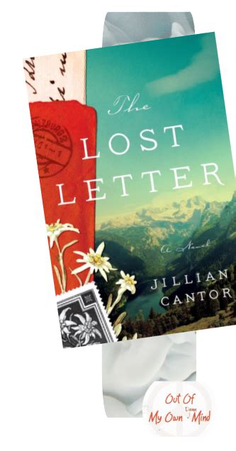 The Lost Letter By Jillian Cantor Proof Of Unusual Daring Lettering