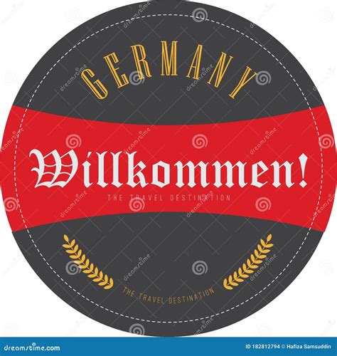 Germany Label Travel German Cities Symbol Famous German Architectural