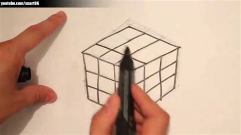 Como Dibujar Un Cubo Paso A Paso Youtube