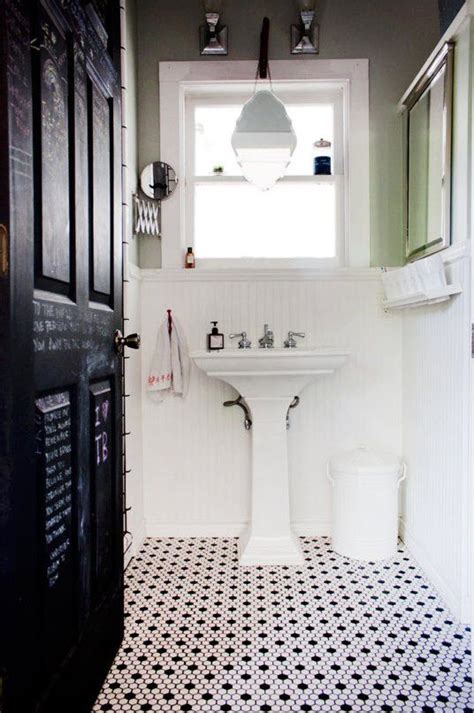 30 Small Black And White Bathroom Tiles Ideas And Pictures