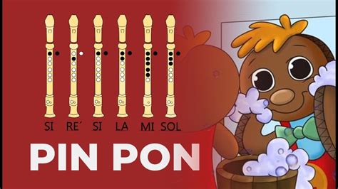 Pin Pon En Flauta Dulce Con Notas Animadas Faciles Y Explicadas