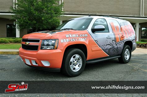 Kmx Chevy Tahoe Vehicle Wrap Shift Designs