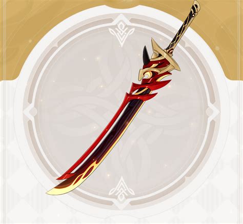 Genshin Impact All The Details On The New Two Handed Sword Redhorn