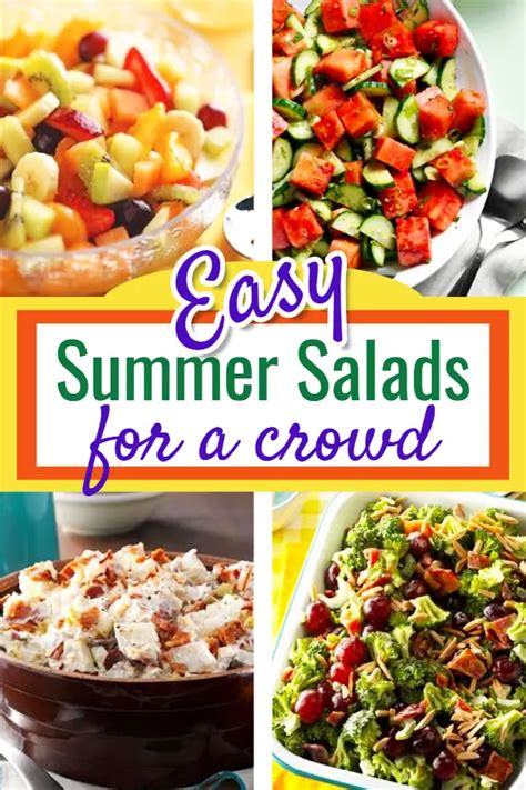 Easy Summer Salads For A Crowd Summer Salad Recipes We Love