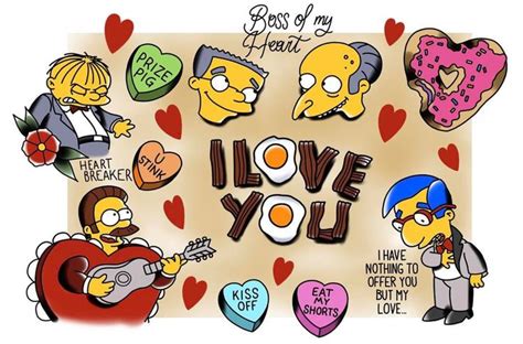 Valentines Day The Simpsons Los Simpsons Frases De Los Simpsons