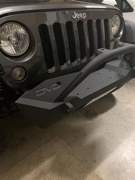 2013 Jeep Wrangler Jk Dv8 Offroad Hammer Forged Stubby Front Bumper