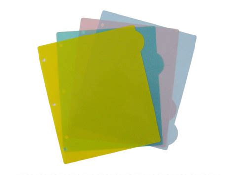 Index Tab Dividers Plastic File Folder B3105 China Stationery And