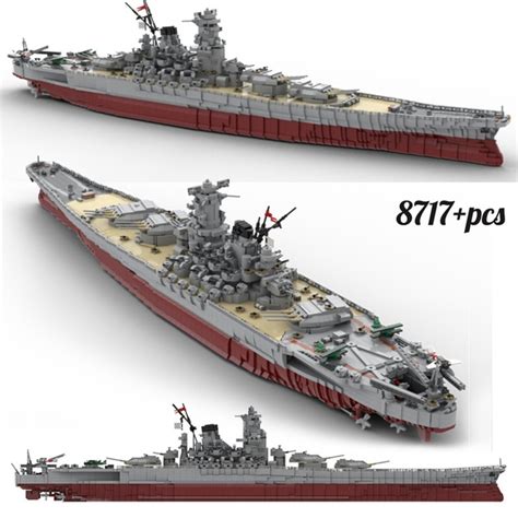 Moc 37260 Ijn Yamato 1200 Battleship Yamato Building Blocks Set For