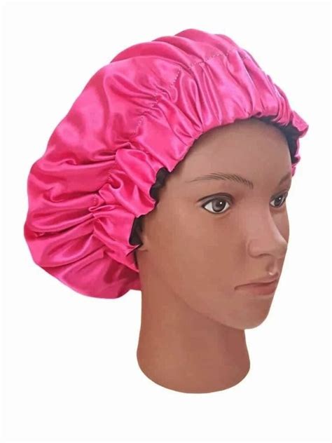 Reversible Silk Satin Bonnet Elasticated Sleep Hat For Big Etsy