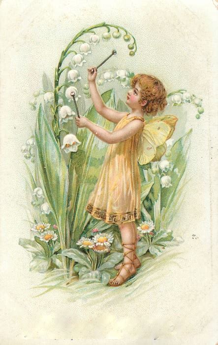 Bumble Button Adorable Turn Of The Century Postcards Baby Fairies Free Clip Art