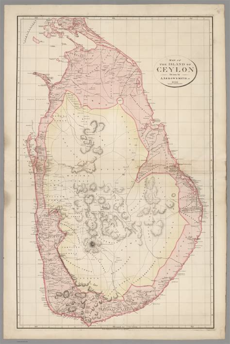 Map Of The Island Of Ceylon David Rumsey Historical Map Collection