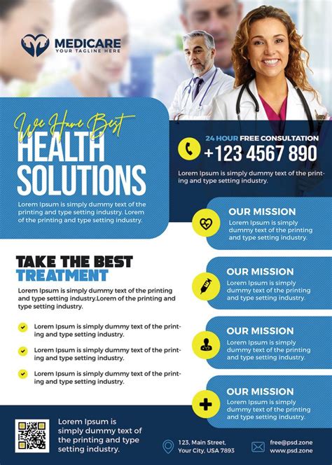 Medical And Health Services Promotional Flyer Psd Psd Zone
