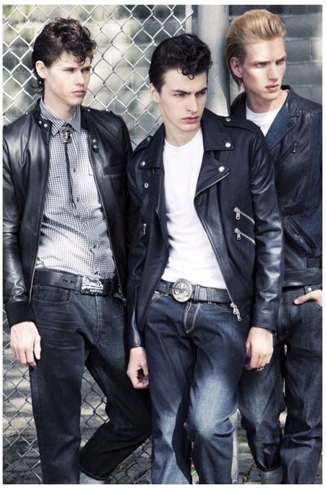 Greaser Models Greaser Style Rockabilly Style Men Greaser Outfit