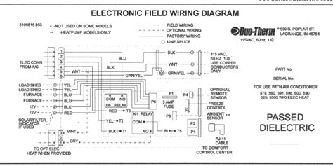 To install your unit, you'll need to connect the correct wires to the terminals on the back of your flip the furnace/ac breaker to the off position. Dometic thermostat Wiring Diagram Download