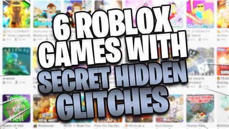6 Roblox Games With Hidden Secret Glitches Youtube