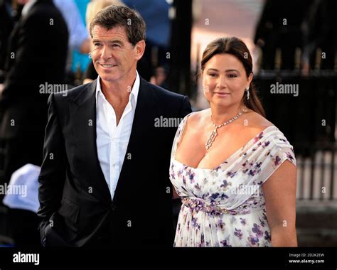 Pierce Brosnan And His Wife Keely Shaye Smith Arriving For The World