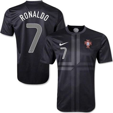 Cristiano Ronaldo Portugal Black Jersey