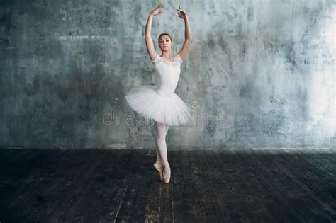 Ballerina Female Young Beautiful Woman Ballet Dancer Dressed In