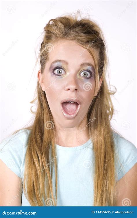 Expression Girl Surprised Mouth Open Stock Image Image 11455635