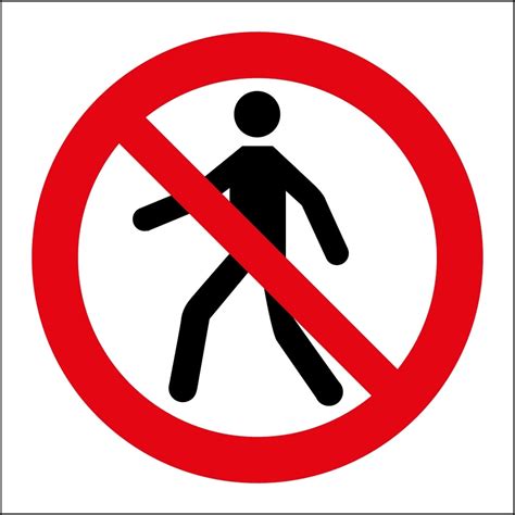 No Pedestrians Signs From Key Signs Uk