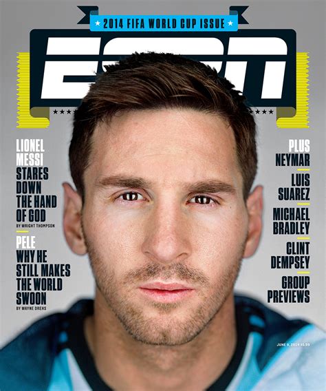 International Superstar Lionel Messi Featured On Cover Of ESPN The