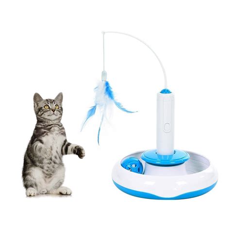 Mustone® Electronic Motion Cat Toy Electric Rotate Best Interactive Cat