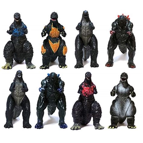 Set Of 8 Godzilla Toys Movable Joint Birthday Kids 2019 Action Figures