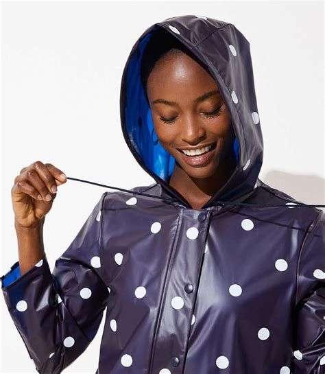 Polka Dot Raincoat Loft Rainy Day Fashion Raincoats For Women
