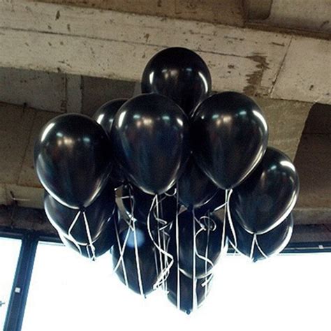 Hitam Balon Pcs Lot G Inch Mutiara Dekorasi Metallic Bola Bayi Mainan Lateks Ballon