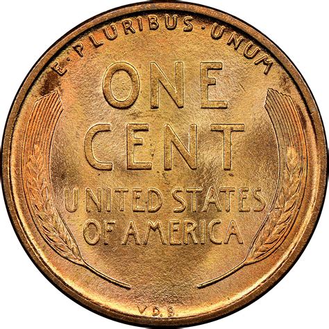 1909 Vdb 1c Ms Lincoln Cents Wheat Reverse Ngc