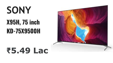 Sony X95h Kd 75x9500h Full Array Led ₹549900 2020 Model Youtube