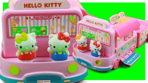 Hello kitty and afters ice cream shops in southern california are collaborating, and as you'd expect, things are going to be very adorable and very delicious. Hello Kitty Ice cream Truck car Toys 헬로키티 아이스크림 자동차 장난감 ...