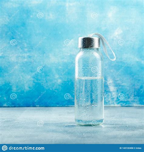 Small Glass Water Bottle Stock Photo Image Of Clear 143132450
