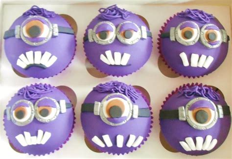Purple Minion Cupcakes Purple Minions Minion Cupcakes Bespoke Bakery
