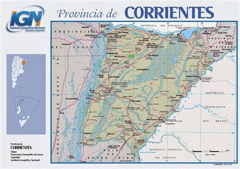 Mapa Da Província De Corrientes Argentina Mapasblog