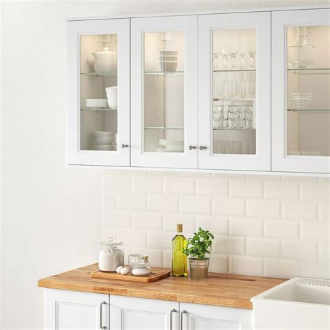 Explore 4 listings for ikea kitchen cabinets doors at best prices. AXSTAD Glass door, matt white, 15x30" - IKEA in 2020 ...