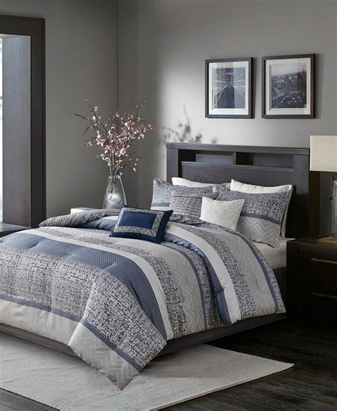 Madison Park Rhapsody Jacquard 7 Pc Comforter Set Queen And Reviews