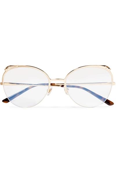 Cartier Round Frame Gold Tone Optical Glasses Modesens