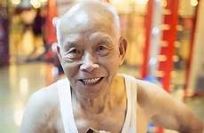 china grandpa old muscular cn viral goes year