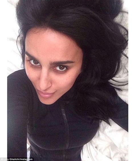 Shas Of Sunset Star Lilly Ghalichi Posts Make Up Free Bed Selfie On Instagram Daily Mail Online