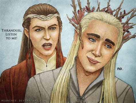 Elrond Trying To Tell Thranduil What To Do By Meowchee On Deviantart