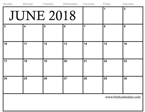 Free Printable June Calendar Calendar Printables Free Templates
