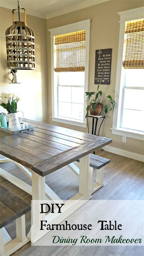 Ana White Rekourt Dining Room Table And Benches Diy