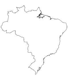 ✓ free for commercial use ✓ high quality images. Free Printable Brazil Outline Map | For the little guy ...