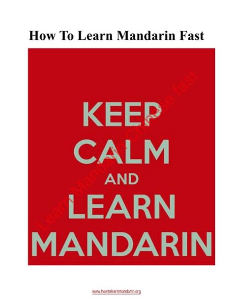 Learn Mandarin Fast In 5 Minutes Pdf