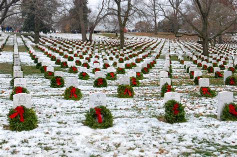 A Section Of Arlington National Cemetery Va Shows A Fraction Of The