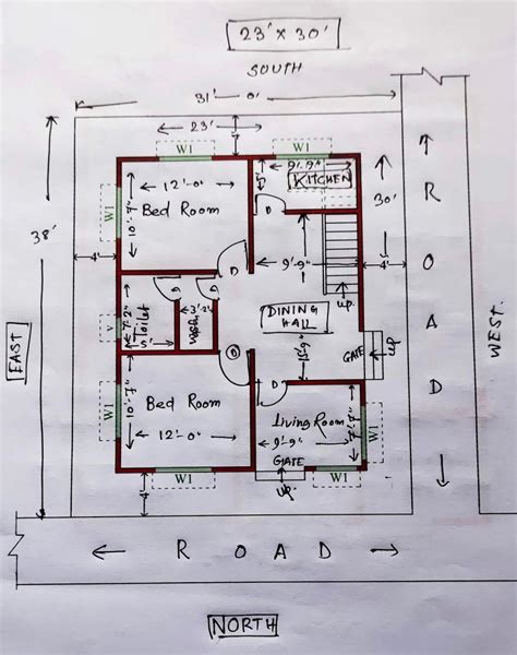 Roomsketcher.com has been visited by 10k+ users in the past month 36 X 40 HOUSE PLAN II 4 BHK HOUSE DESIGN II 2 BHK FLAT DESIGN