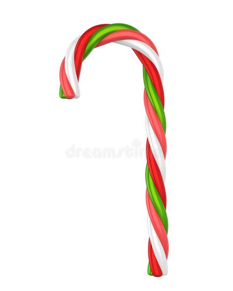 Christmas Candy Cane Isolated Stock Illustration Illustration Of Mint