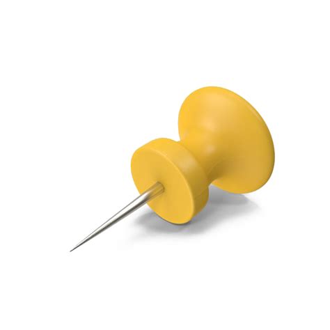 Yellow Push Pin Png